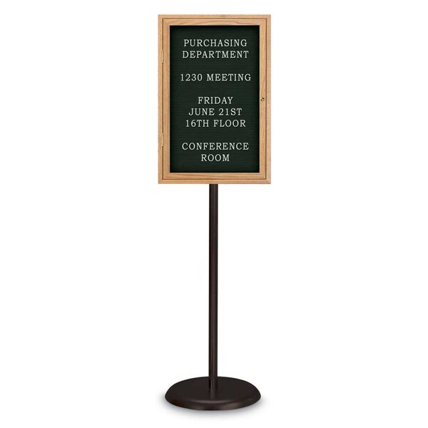 Corkboard, Triple Door, Radius Frame, 96x48", Bronze/Summer Tan Forbo